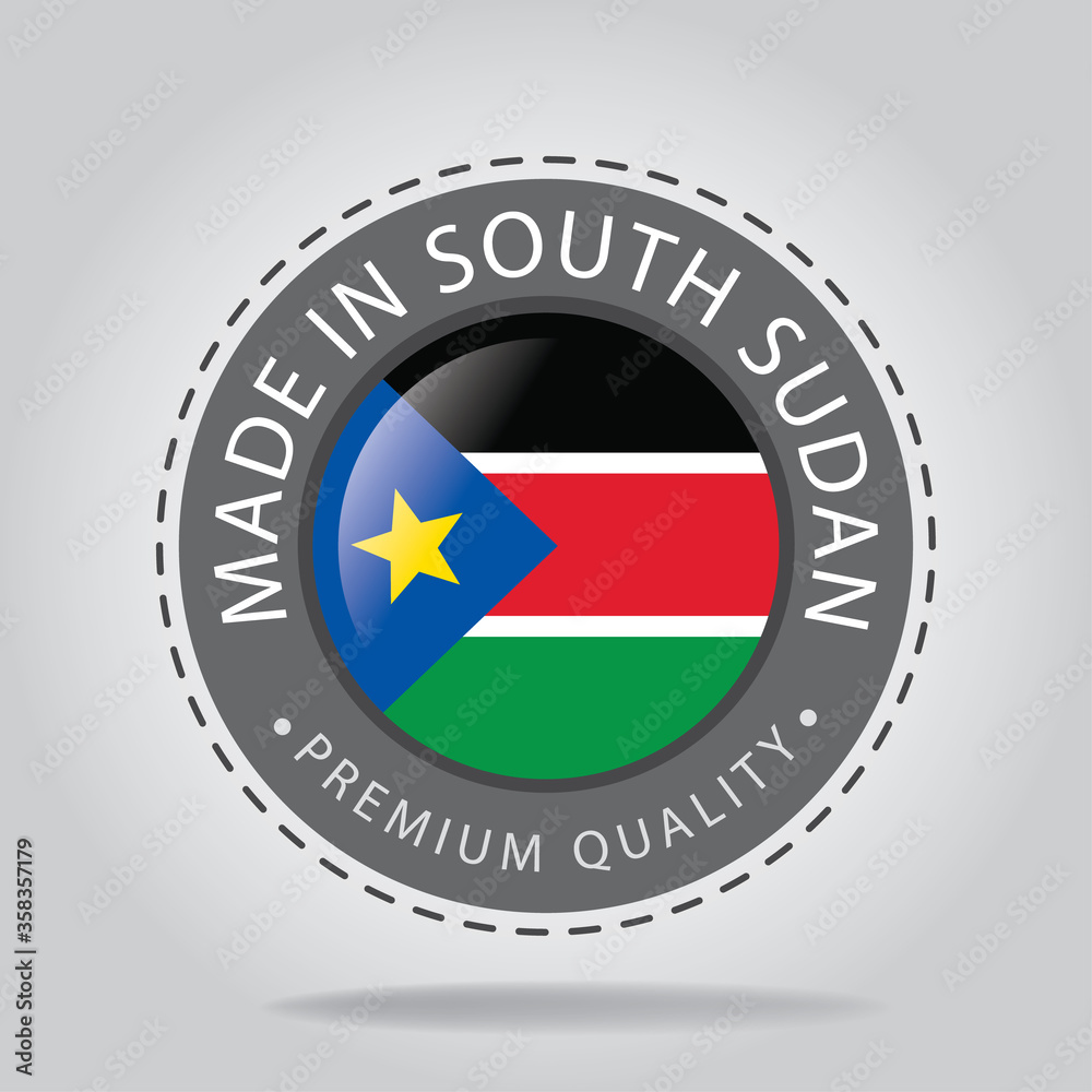 Made in SOUTHSUDAN Seal, SOUTH SUDAN National Flag (Vector Art)
Made in SOUTHSUDAN Seal, SOUTH SUDAN National Flag (Vector Art)