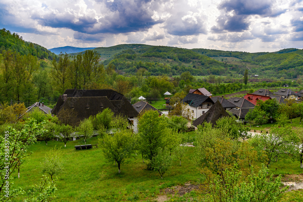 Little mountain village in Romania