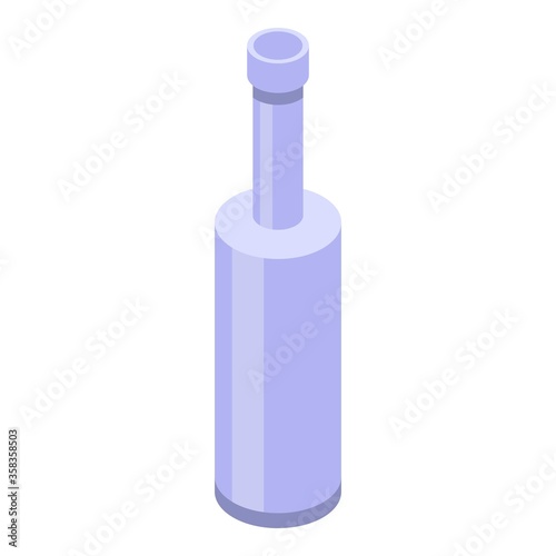 Recycle glass bottle icon. Isometric of recycle glass bottle vector icon for web design isolated on white background