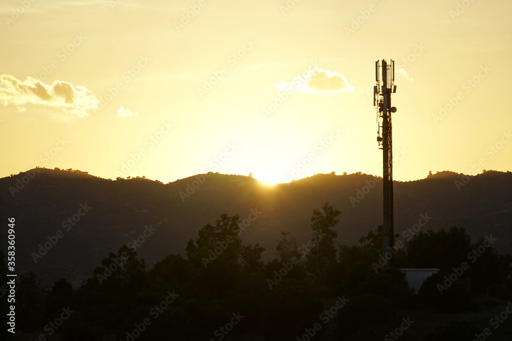 Naklejka premium sunset