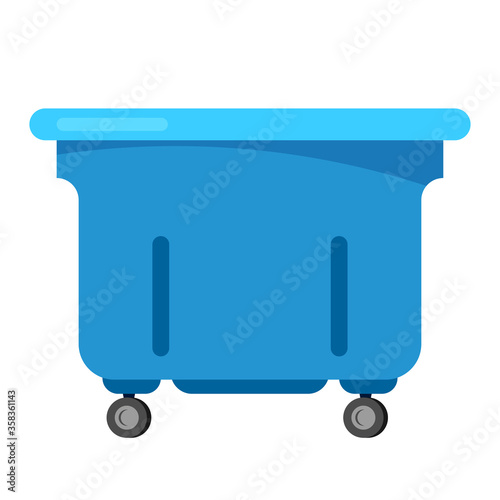 Trashcan vector bin recycle electronic waste garbage illustration. rubbish container electronic household rubbish ewaste recycling. Conservation box dirty city dustbin.