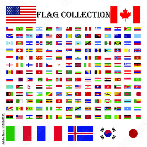 WORLD FLAG COLLECTION MORE THAN 180 COUNTRIES