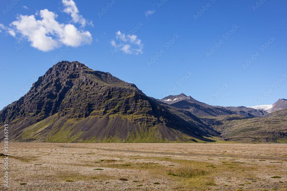 View of a wonderful landscape in the eastern part of Iceland. View of a wonderful landscape in the eastern part of Iceland.