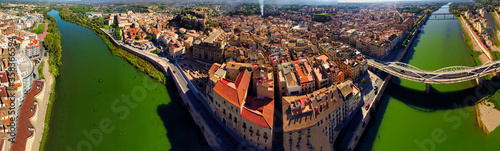 Tarragona. Aerial view in Tortosa, city of Tarragona.Catalonia,Spain. Drone Photo