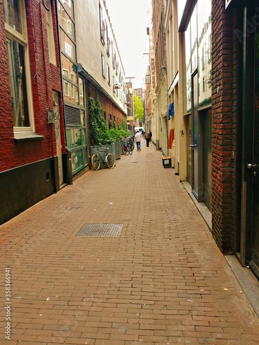 Narrow alley of Amsterdam