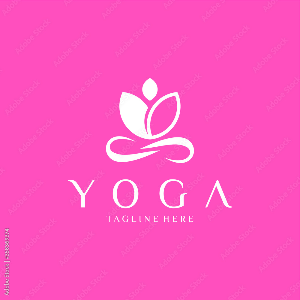 Yoga Logo abstract design vector illustration Yoga Logo abstract design vector illustration