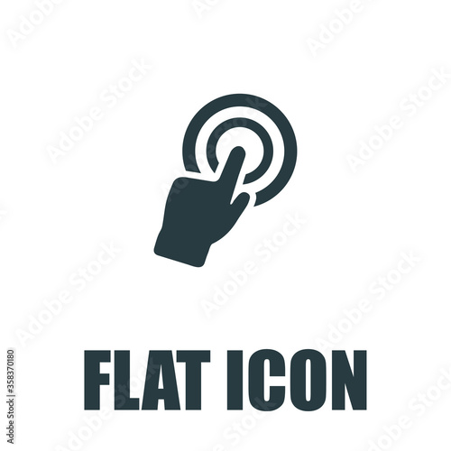 Touch screen hand gesture icon,double click with one finger pictogram