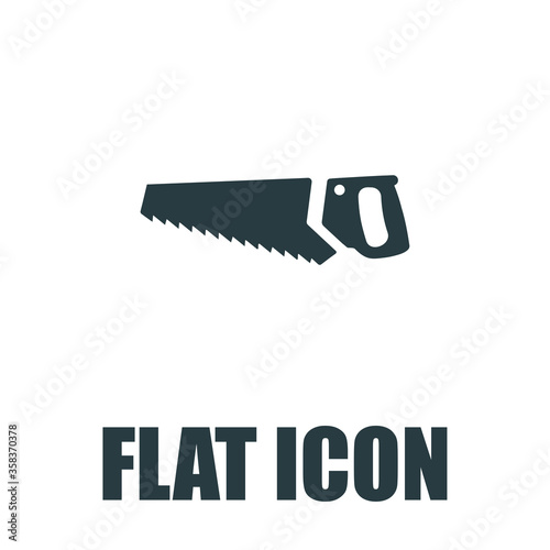 Silhouette a Crosscut Hand Saw on a Light Background, Agricultural Tool Rip Saw , Garden and Carpentry Equipment, Black and White Vector Illustration pictogram
