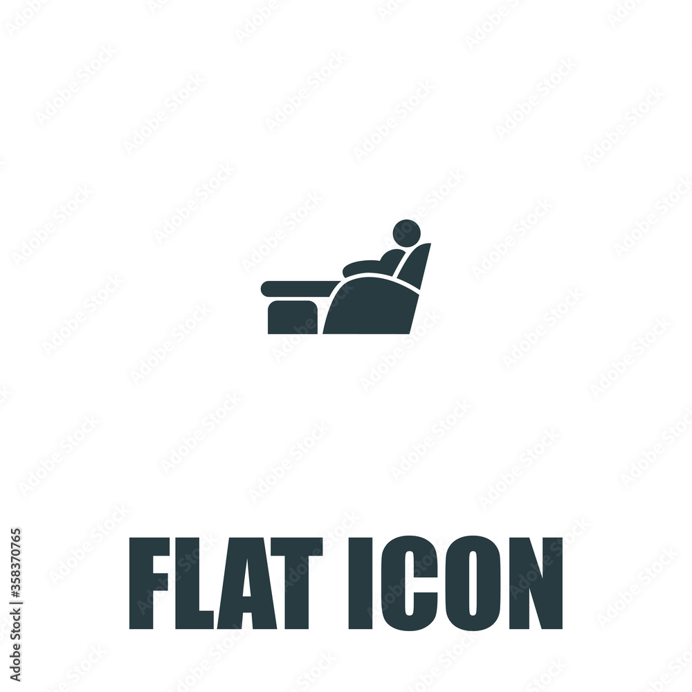 Relaxing vector icon, resting symbol. Modern, simple flat vector illustration for web site or mobile app pictogram Relaxing vector icon, resting symbol. Modern, simple flat vector illustration for web site or mobile app pictogram