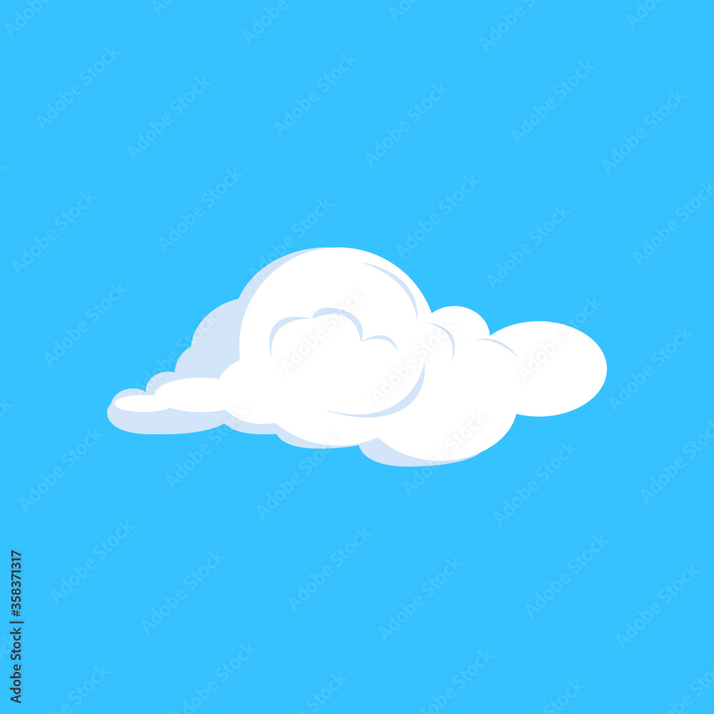 Cumulus cloud illustration. Blue sky, soft, summer. Weather concept. illustration can be used for topics like climate, nature Cumulus cloud illustration. Blue sky, soft, summer. Weather concept. illustration can be used for topics like climate, nature