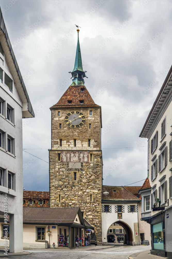 Gate tower in Aarau, Switzerland