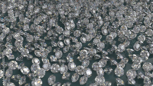 Diamonds Macro isolated in Dark Cyan