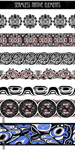 abstract background native north american set
