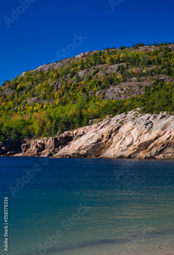 View from Sand Beach in Acadia National Park, Maine