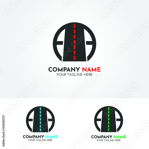 Creative and modern road logo vector