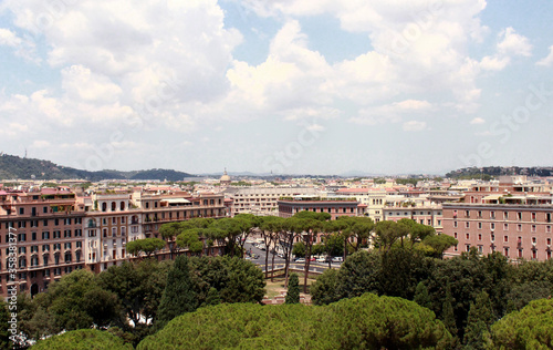 Beautiful landscape Rome Italy. Photo for render. The background