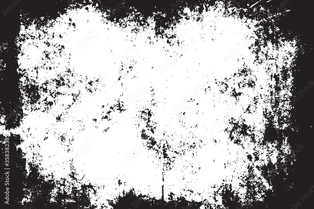 Fototapeta premium Grunge Texture Vector Illustration. Vintage Retro Template, Weathered Grained Distress Obsolete Crack Effect.
