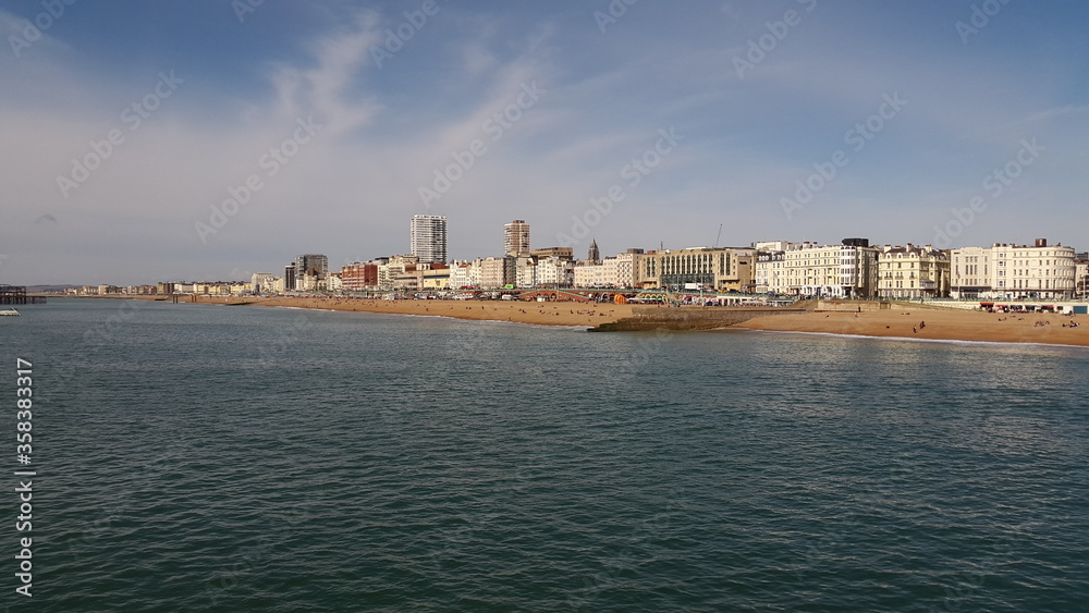 Brighton beach pier view, seaside