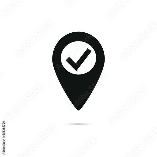 map pointer with pin icon