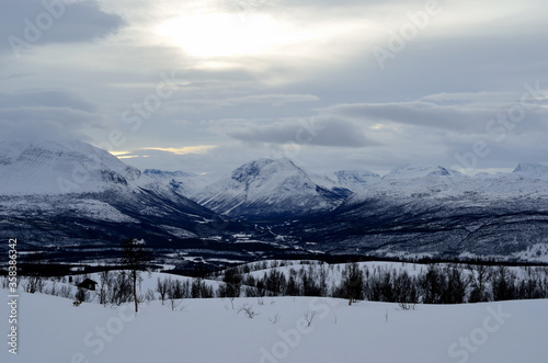 mountain winter landscape in Norway © Arcticphotoworks