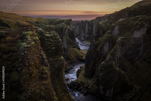 Fjadrargljufur canyon, a great gorge in Iceland