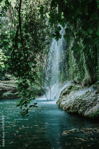 Kursunlu Waterfall is poured from a height of 18 meters and 7 small ponds are connected with small waterfalls. Kursunlu Waterfall is in a 2-kilometer canyon. Antalya  Turkey