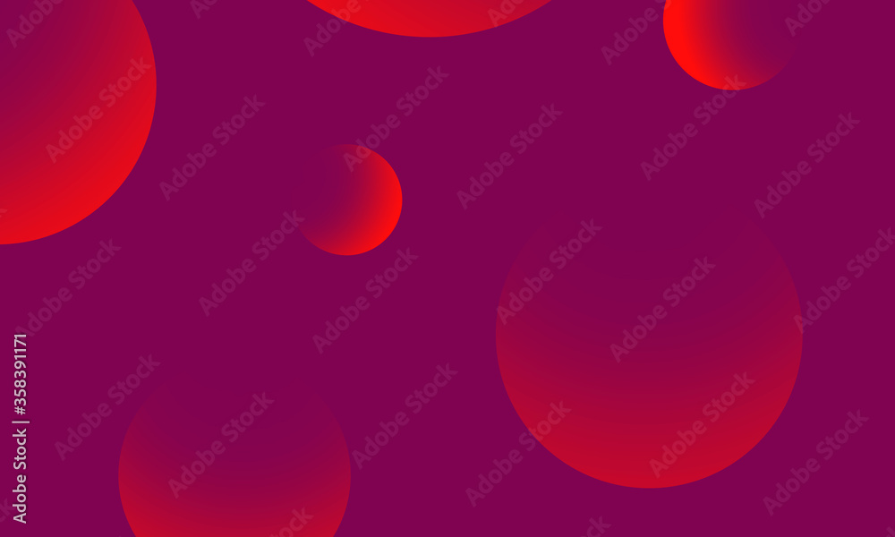 Red circles gradient on purple dark abstract background. Modern graphic design element. Red circles gradient on purple dark abstract background. Modern graphic design element.
