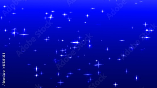 Christmas blue starry background.