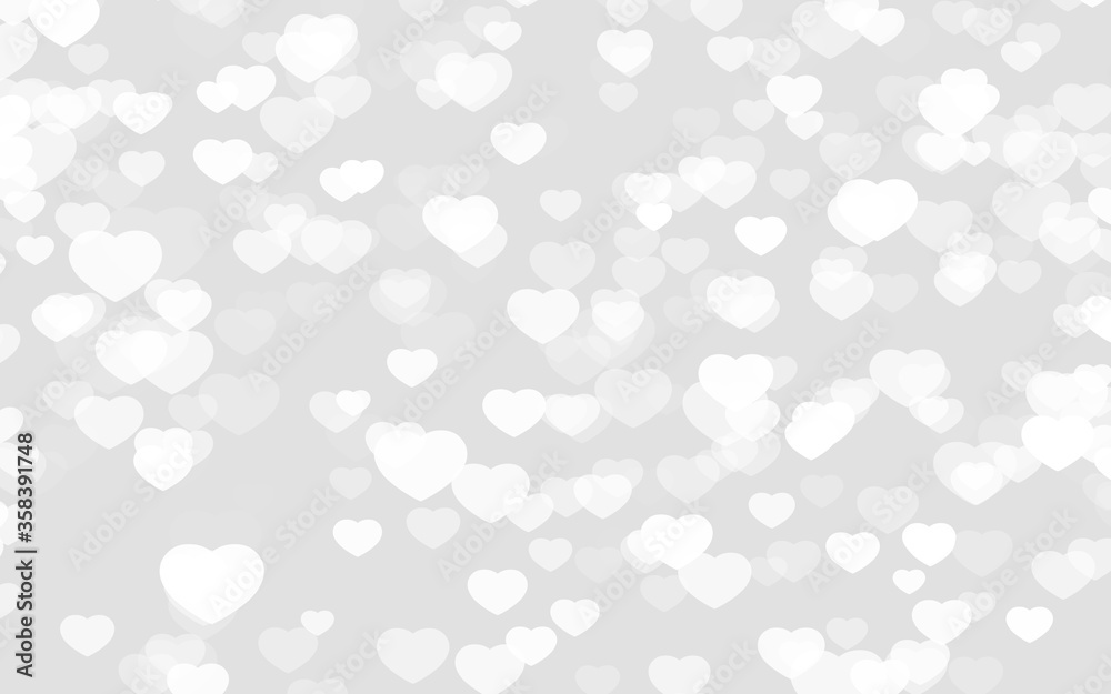 Valentine day white hearts on gray background. Valentine day white hearts on gray background.