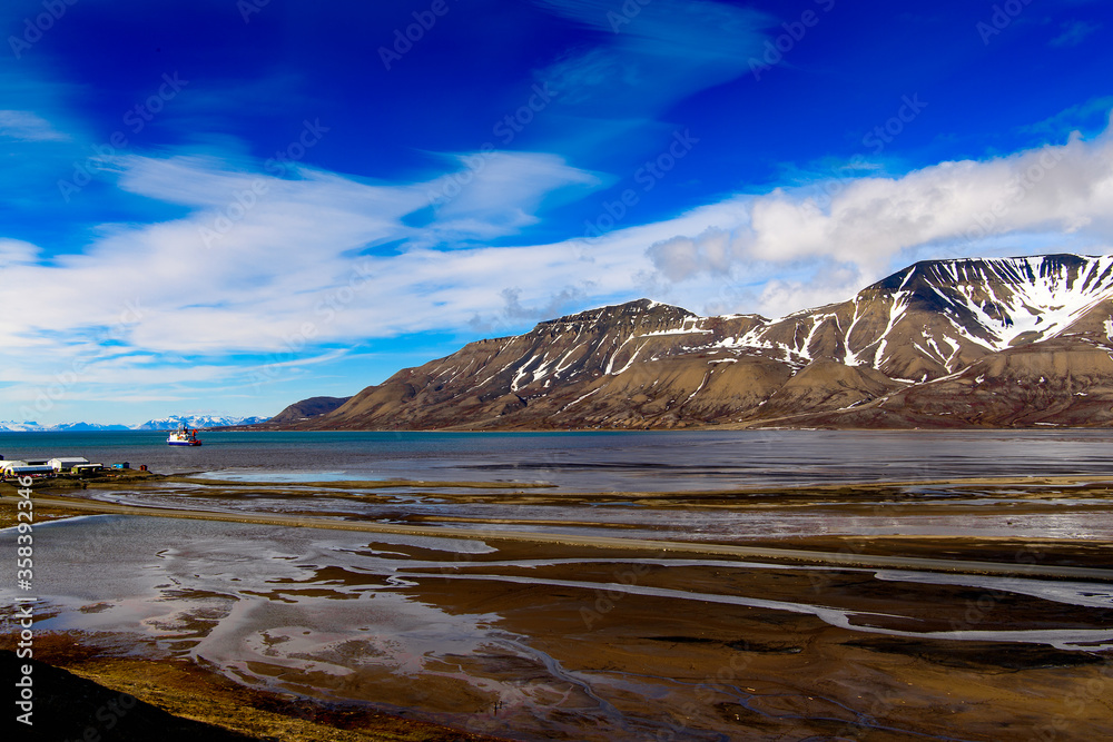 Beuatiful nature of Longyearbyen, Svalbard, Norway