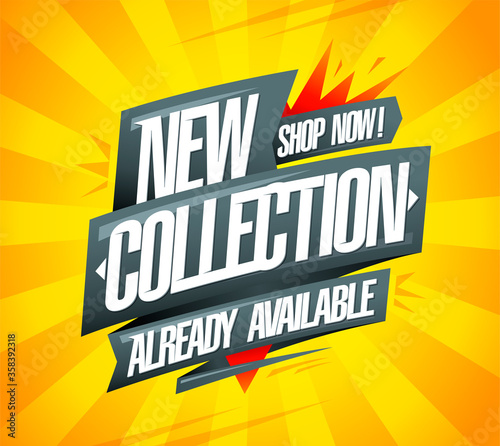 New collection already available, shop now banner