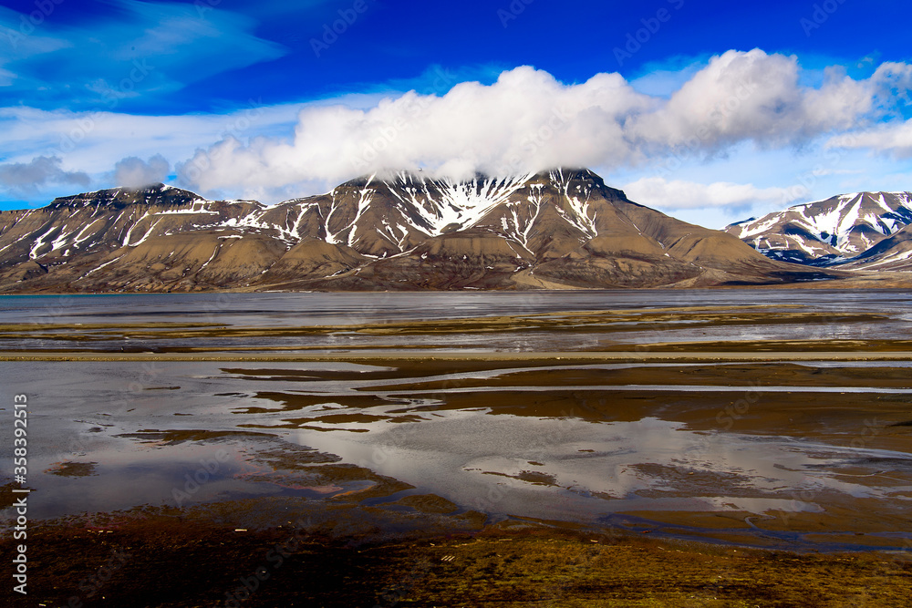 Beuatiful nature of Longyearbyen, Svalbard, Norway