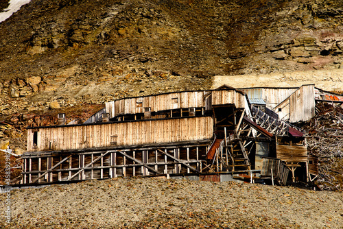 Old coal mining station of Longyearbyen, Svalbard, Norway © Anton Ivanov Photo