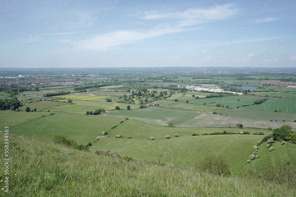 Fototapeta premium landscape with green fields