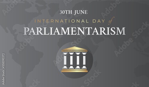 International Day of Parliamentarism Background Illustration Banner