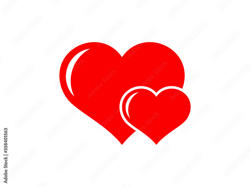 Icon vector heart, Valentine's Day, love, key of happiness, holiday.