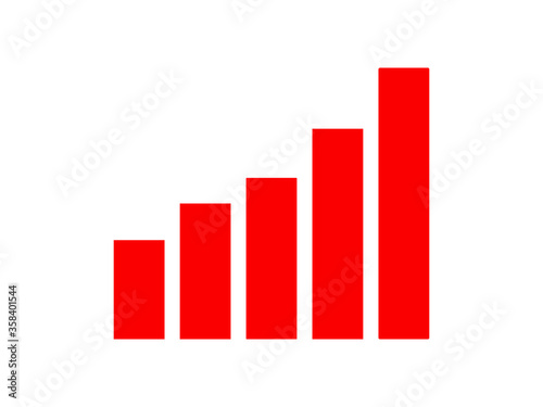 Vector chart icon. Graph growing up; movement; growth; progress; leap. Free Download Vector chart icon. Graph growing up; movement; growth; progress; leap. - GFXLoad