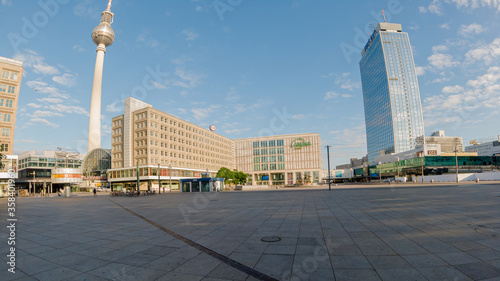 Photography The famous Berlin Alexanderplatz with its famous sights.