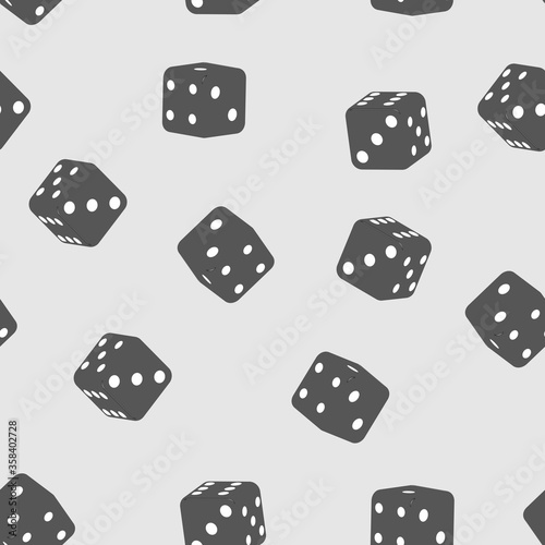 Abstract seamless background with dice