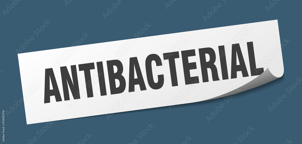 antibacterial sticker. antibacterial square isolated sign. antibacterial label antibacterial sticker. antibacterial square isolated sign. antibacterial label