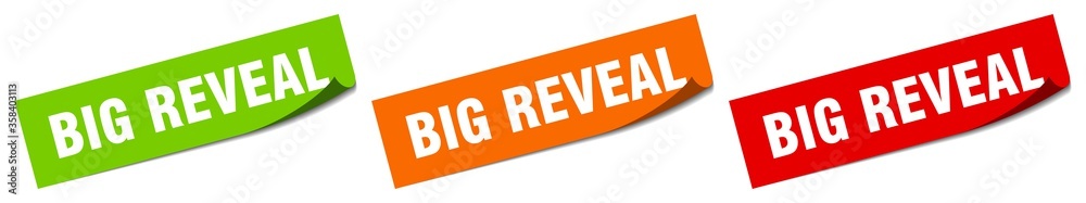 big reveal sticker. big reveal square isolated sign. big reveal label big reveal sticker. big reveal square isolated sign. big reveal label