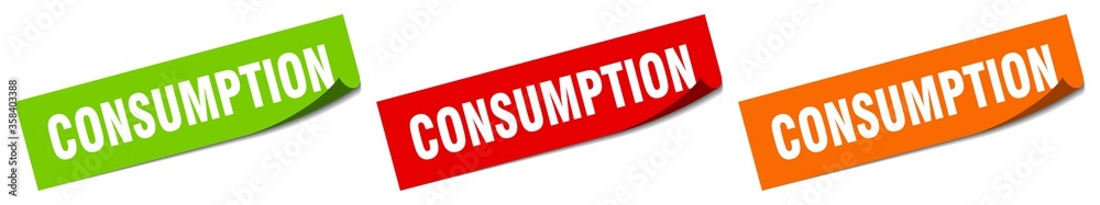 consumption sticker. consumption square isolated sign. consumption label consumption sticker. consumption square isolated sign. consumption label