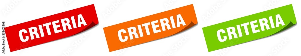 criteria sticker. criteria square isolated sign. criteria label criteria sticker. criteria square isolated sign. criteria label