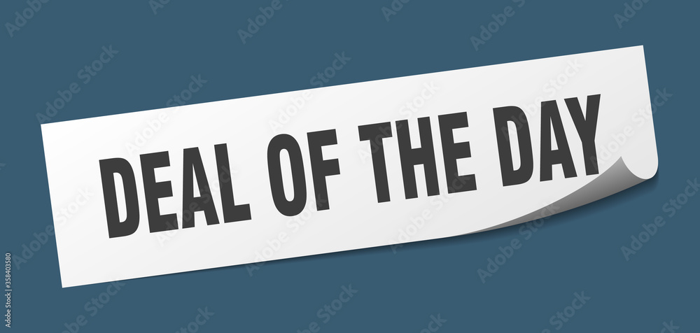 deal of the day sticker. deal of the day square isolated sign. deal of the day label
