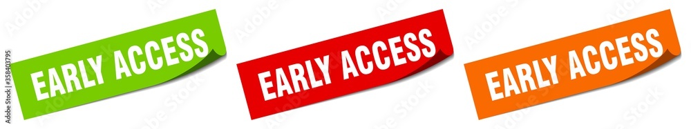 early access sticker. early access square isolated sign. early access label early access sticker. early access square isolated sign. early access label