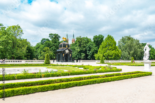 Białystok Podlasie pałac park branickich Ogród drzewa krzewy architektura