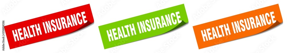 health insurance sticker. health insurance square isolated sign. health insurance label health insurance sticker. health insurance square isolated sign. health insurance label