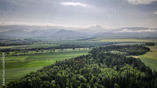 Canvastavla Drone pics at Main Sudetes Trail in Poland