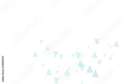 Fototapeta Naklejka Na Ścianę i Meble -  Light BLUE vector texture with triangular style with circles.
