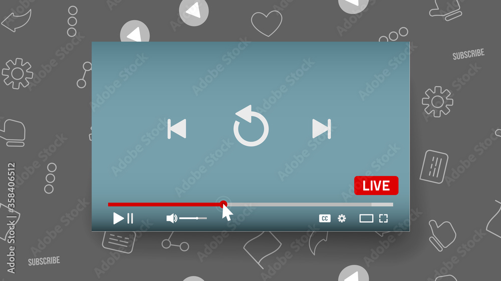 Video Player Vector illustration Video Player Vector illustration